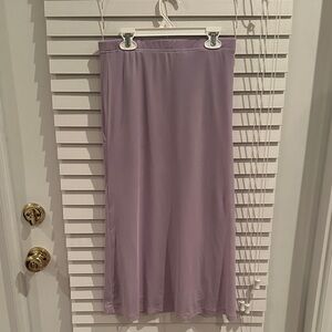 Elegant Lavender Midi Skirt